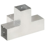 Post Connectors 4 pcs X Shape Galvanised Metal 81x81 mm 145468