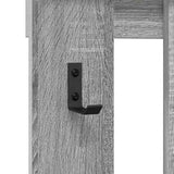 Wall-Mounted Coat Rack Grey Sonoma 100 x 10 x 100 cm 874512