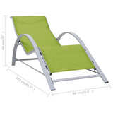 Sunlounger Green Textilene Standard Sunlounger Rectangular 310539