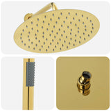 Concealed Shower System Gold Stainless Steel 201 42028993