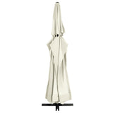 Garden Parasol with Aluminium Pole 600 cm Sand White 47370