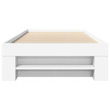 Bed Frame without Mattress White 90x200 cm Engineered Wood 3295492