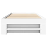 Bed Frame without Mattress White 75x190 cm Small Single Engineered Wood 3295527