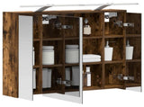 Bathroom Mirror Cabinet Smoked Oak 73.5 x 16 x 62.5 cm 889179