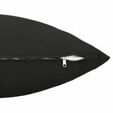 Cushion Cover 12 pcs HEERLEN Black 40 x 80 cm Polyester 910017