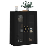 Wall Mounted Cabinet Black 69.5x34x90 cm 828461