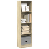 Bookcase Sonoma Oak 40x24x143 cm Engineered Wood 857785