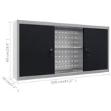 Workbench with Three Wall Panels and One Cabinet 3053431