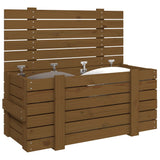 Storage Box Honey Brown 91x40.5x42 cm Solid Wood Pine 825001
