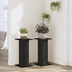 ZNTS Plant Stands 2 pcs Black 30x30x60 cm Engineered Wood 3307856
