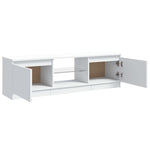 ZNTS TV Cabinet with LED Lights White 120x30x35.5 cm 804283