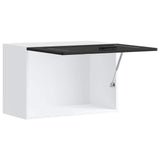 Kitchen Wall Cabinet Porto Black Engineered Wood 854078