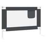 Toddler Safety Bed Rail Dark Grey 90x25 cm Fabric 10225
