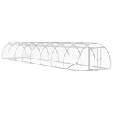 Chicken Coop Silver 800 x 150 x 100 cm Galvanised Steel 3434663