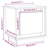 ZNTS Bedside Cabinets 2 pcs Sonoma Oak 44x35x45 cm Engineered Wood 819843