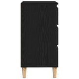 Sideboard with Drawer Black Oak 60 x 35 x 70 cm Engineered Wood 862595