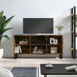 TV Cabinet Smoked Oak 103.5x30x50 cm Engineered Wood 827001
