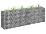Gabion Raised Bed Galvanised Steel 180x30x90 cm 145635
