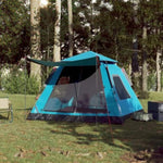 ZNTS Camping Tent Dome 5-Person Blue Quick Release 4004147