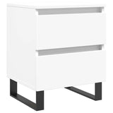 Bedside Cabinet White 40x35x50 cm Engineered Wood 826892
