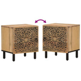 Bedside Cabinets 2 pcs 40x33x46 cm Solid Wood Mango 358209