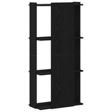 Bookcase 3-Tier Black 60x30x120 cm Engineered Wood 860266