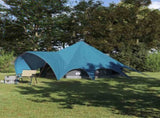 Teepee Tent 5-Person with Roof Blue and Grey 415 x 415 x 247 cm 42004012