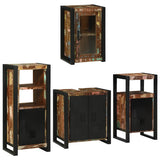 Bathroom Furniture Set 4 pcs Multicolour Solid Reclaimed Wood 3305697