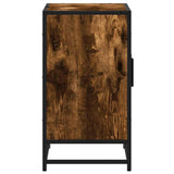 Bathroom Sink Cabinet Smoked Oak 90x33x60 cm Engineered Wood 849271