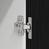 Hanging Cabinet Black Oak and White 30 x 31 x 80 cm 884244