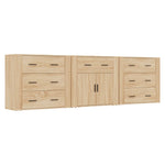 Sideboards 3 pcs Sonoma Oak Engineered Wood 3185426