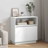 LED Sideboard White 71 x 34.5 x 75 cm Engineered Wood 869650