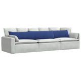 Sofa Pillows 2 pcs Police Blue 200 x 40 cm Corduroy Fabric 42013896