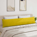 Sofa Pillows 2 pcs Yellow 200 x 40 cm Corduroy Fabric 42013892