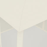 Gazebo with Double Roof and Mesh Walls Cream 2.93x2.93 m Steel 368448