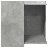 Cat Litter Box Enclosure Concrete Grey 53x53x51 cm Engineered Wood 857754
