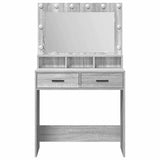 Dressing Table Grey Sonoma 79 x 41 x 135 cm Engineered Wood 865087