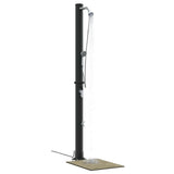 Outdoor Solar shower Black 217 cm PVC and Aluminium 42003410