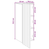 Wall-Mounted Cabinet Grey Sonoma 33 x 34.5 x 94 cm 898251