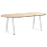 Coffee Table Legs V-Shape 2 pcs White 28x cm Steel 4012541