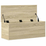 Storage Box Sonoma Oak 90x35x35 cm Engineered Wood 840683