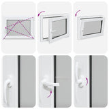 Tilt & Turn Basement Window RISOR 80 x 50 cm 42047319