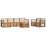 Sofa Sets 7 pcs Natural Solid Acacia Wood 3374419