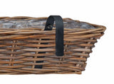 Hanging Planter Basket 2 pcs Brown 48 x 22 x 15 cm Lacak Rattan 42020968