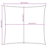 Sunshade Sail Oxford Fabric Square 6x6 m White 135252