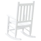 Rocking Chair for Children White Solid Wood Poplar 4008877