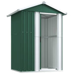 Garden Shed Green 126x97.5x177 cm Galvanised Steel 316233