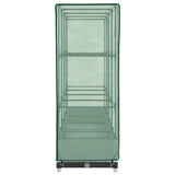 Raised Bed with Greenhouse Cover Rattan Look 160x40x123 cm 4015840