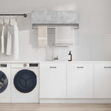 808237 Wardrobe Concrete Grey 100x32,5x35 cm Engineered Wood