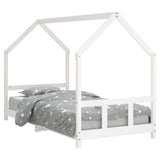 Kids Bed Frame White 90x190 cm Solid Wood Pine 835728